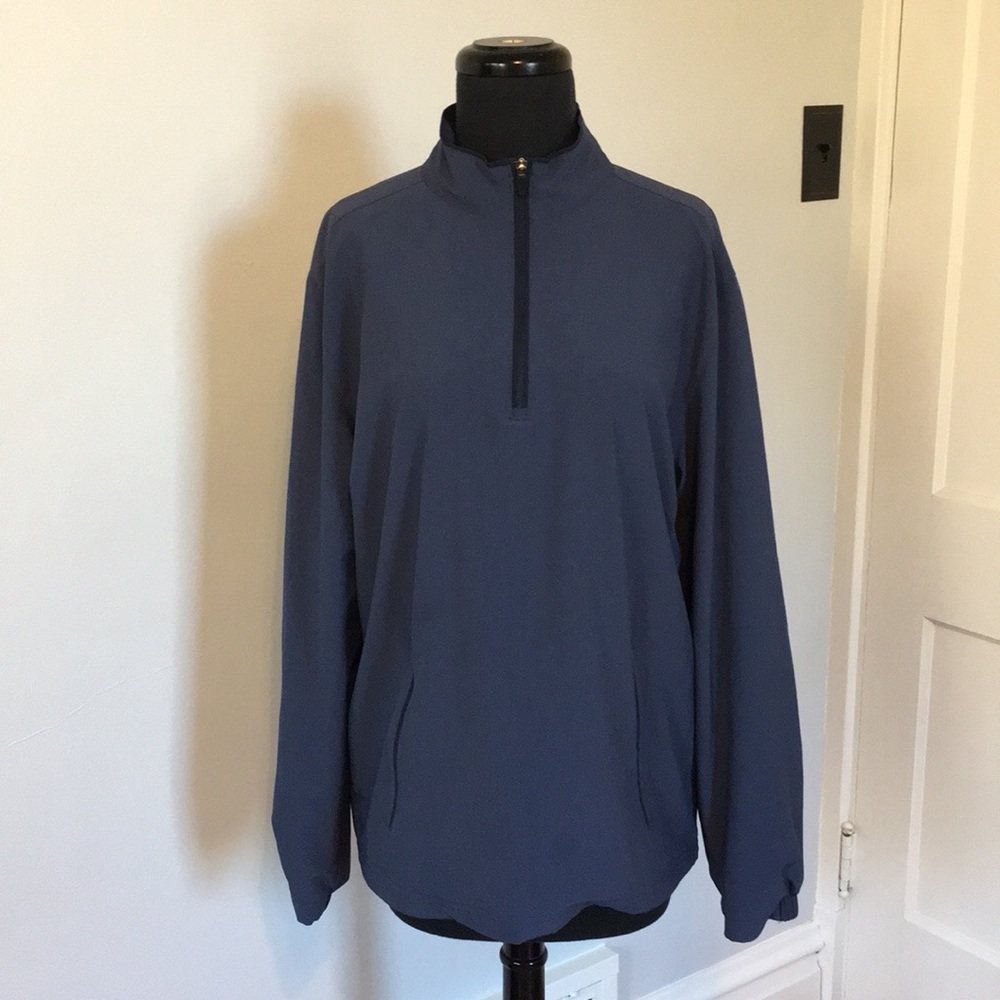 NWOT Walter Hagen Hydrohalt Blue Quarter Zip Pullover, S
